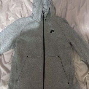 Nike Tech Gray Zip-Up Hoodie